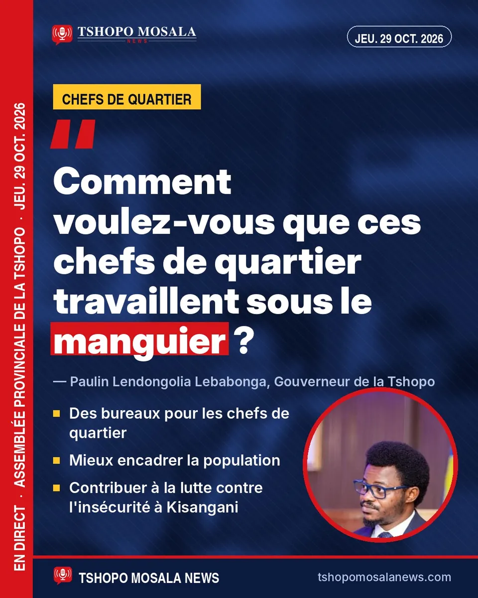 « Comment voulez-vous que ces chefs de quartier travaillent sous le manguier ? » : le Gouverneur plaide pour des bureaux